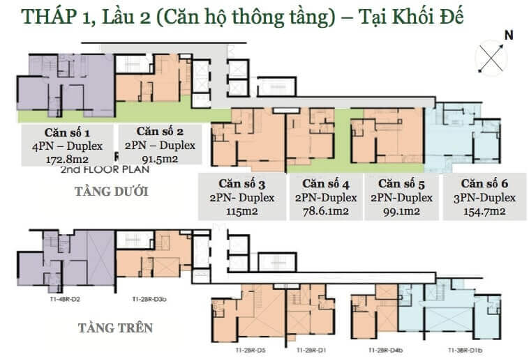 mặt bằng căn hộ Vista Verde Quận 2