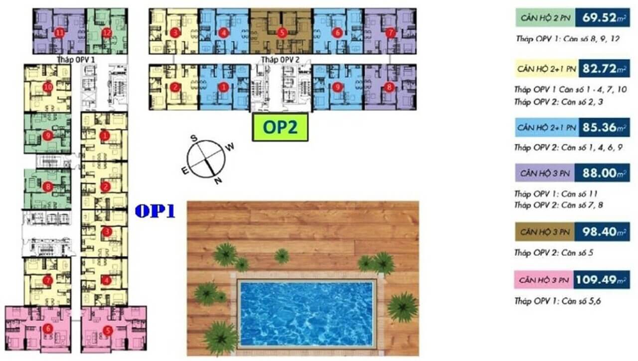 Mặt bằng căn hộ Orchard Parkview