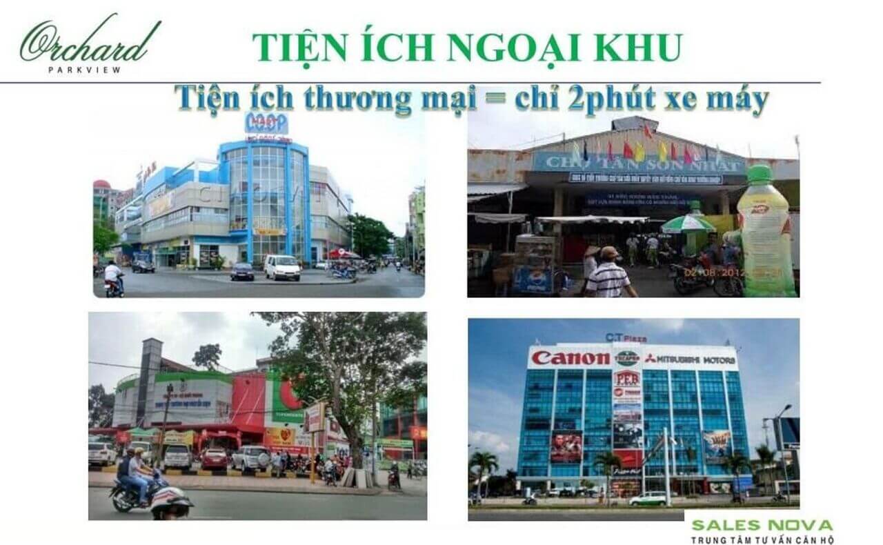 Căn hộ Orchard Parkview iếp cận tiện ích ngoại khu đa dạng
